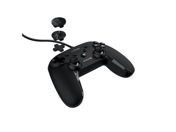 Trust GXT 541 MUTA, Ohjaussauva, PC, D-pad, Ohjauspainikkeet, Valintapainike, Käynnistyspainike, Turbopainike, Analoginen/Digitaalinen, Langallinen,