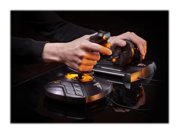 ThrustMaster T.16000M FCS Flight Pack - Styrspak, gas och pedaler - kabelansluten - för PC