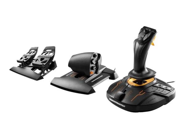 ThrustMaster T.16000M FCS Flight Pack - Styrspak, gas och pedaler - kabelansluten - för PC