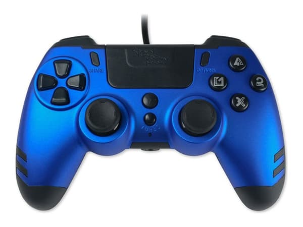 Steelplay Slim Pack - Peliohjain - kaapeli - safiirinsininen - PC:lle, Sony PlayStation 3, Sony PlayStation 4
