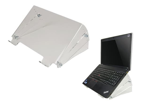 Neomounts NSNOTEBOOK300 - Ställ - för notebook - akryl - klar - skärmstorlek: 10"-22"