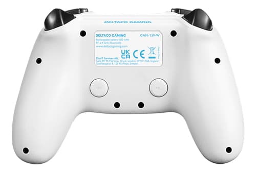 Deltaco GAM-139-W, Gamepad, Android, PC, Playstation, Xbox, iOS, D-pute, Hjem-knapp, Alternativer-knapp, Strømknapp, Nullstillingsknapp, Setting butt