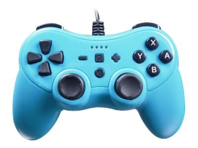 Subsonic Colorz - Spelkontroll - kabelansluten - blå - för Nintendo Switch