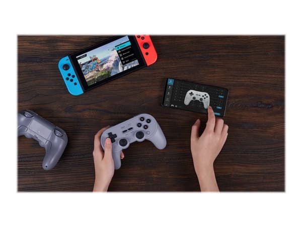 8Bitdo Pro 2, Pad-ohjain, Android, Nintendo Switch, Nintendo Switch Lite, PC, Tablet PC, D-pad, Käyttötilapainike, Valintapainike, Käynnistyspainike,
