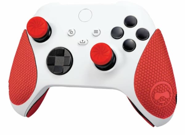 KontrolFreek Performance Inferno Kit - Tippads og grep for gamepad-feste - svart på rødt - for Microsoft Xbox (One, One X, One S, Series X, Series S)