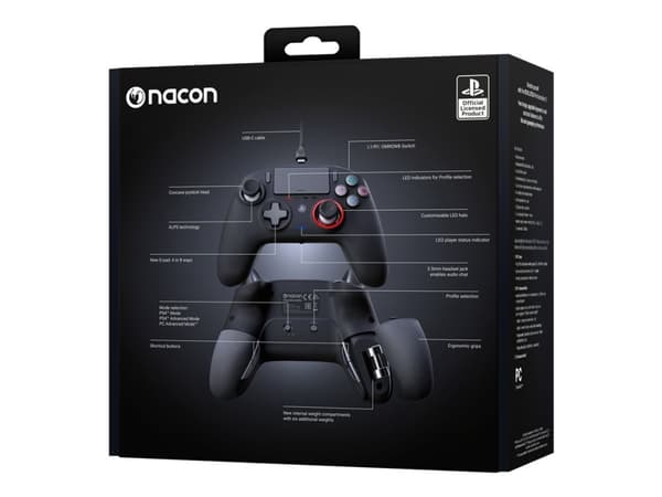 NACON REVOLUTION Pro Controller 3 - Håndkonsoll - kablet - for PC, Sony PlayStation 4