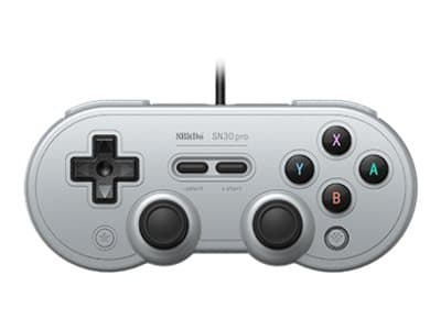 8Bitdo SN30 Pro USB, Pad-ohjain, Nintendo Switch, PC, D-pad, Valintapainike, Käynnistyspainike, Langallinen, USB, Harmaa