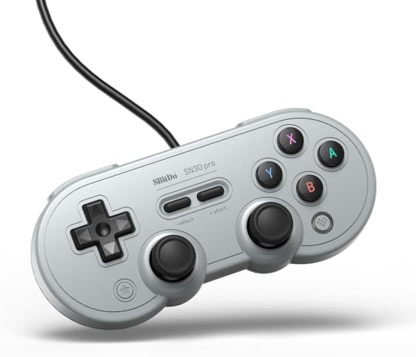 8Bitdo SN30 Pro USB, Pad-ohjain, Nintendo Switch, PC, D-pad, Valintapainike, Käynnistyspainike, Langallinen, USB, Harmaa