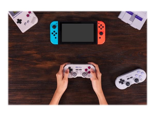 8Bitdo SN30 Pro USB, Pad-ohjain, Nintendo Switch, PC, D-pad, Valintapainike, Käynnistyspainike, Langallinen, USB, Harmaa