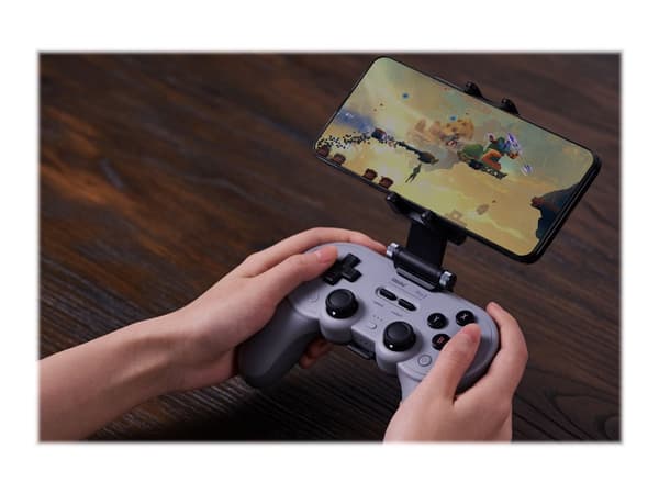 8Bitdo Pro 2 - Håndkonsoll - kablet - grå - for PC, Nintendo Switch