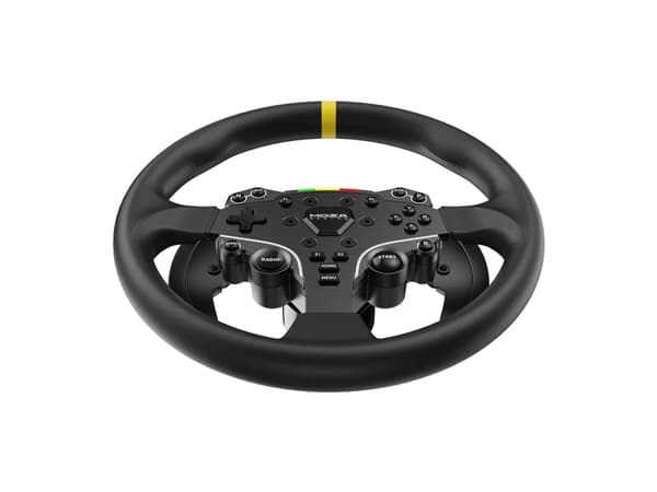 Moza Racing RS046, PC, Rattmodifikation, Svart, Gjuten aluminium, Mikrofiber, Moza, 1 styck