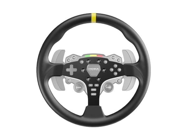 Moza Racing RS046, PC, Rattmodifikation, Svart, Gjuten aluminium, Mikrofiber, Moza, 1 styck