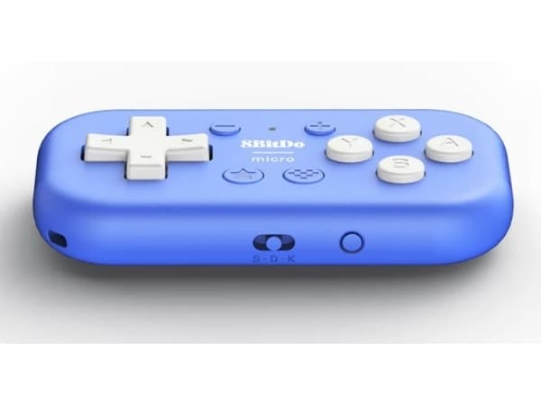 8Bitdo Micro, Gamepad, Android, Nintendo Switch, PC, iOS, D-pute, Trådløs, USB, USB Type-C