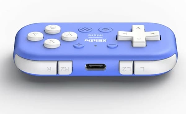 8Bitdo Micro, Gamepad, Android, Nintendo Switch, PC, iOS, D-pute, Trådløs, USB, USB Type-C