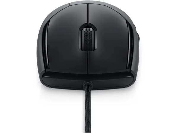 Alienware AW320M - Mus - höger- och vänsterhänta - optisk - 6 knappar - kabelansluten - USB - Dark Side of the Moon Svart
