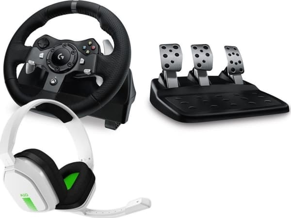 Logitech G - Hjul- og pedalsett - kablet - oppusset - for PC, Sony PlayStation 4, Sony PlayStation 5