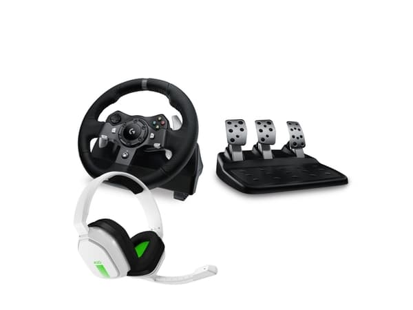 Logitech G - Hjul- og pedalsett - kablet - oppusset - for PC, Sony PlayStation 4, Sony PlayStation 5