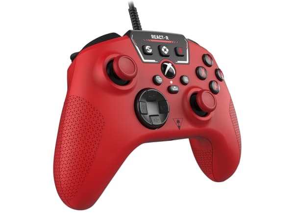 Turtle Beach React-R - Spelkontroll - kabelansluten - röd - för Microsoft Xbox Series X, Microsoft Xbox Series S, Microsoft Xbox One, PC