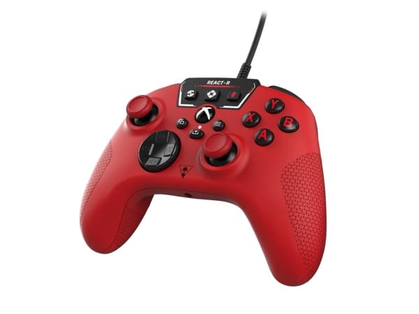 Turtle Beach React-R - Spelkontroll - kabelansluten - röd - för Microsoft Xbox Series X, Microsoft Xbox Series S, Microsoft Xbox One, PC