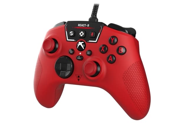 Turtle Beach React-R - Spelkontroll - kabelansluten - röd - för Microsoft Xbox Series X, Microsoft Xbox Series S, Microsoft Xbox One, PC