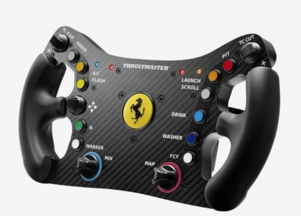 Thrustmaster Ferrari 488 GT3, Ratt, PC, D-pad, Menyknapp, Lägesknapp, Startknapp, Analog / Digital, Kabel, Svart