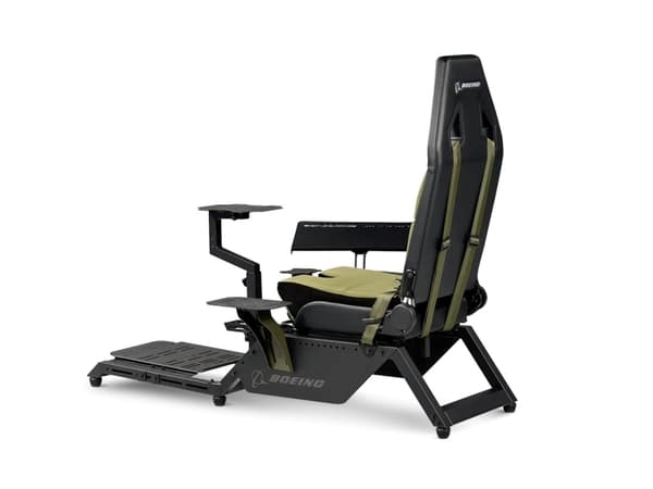 Next Level Racing Boeing Military Edition - Flysimulator cockpit - ergonomisk - lerret, høydensitetsskumplast, polyuretanlær - grønn