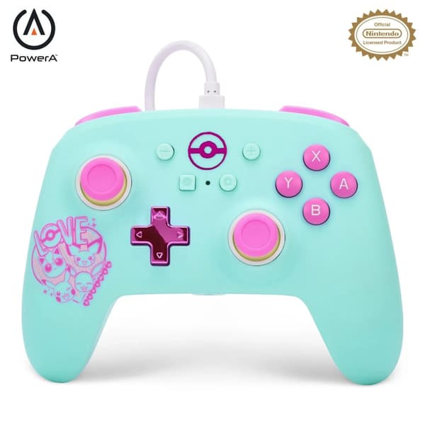 PowerA NSGP0146-01, Gamepad, Nintendo Switch, Analog, Koblet med ledninger (ikke trådløs), USB, Micro-USB