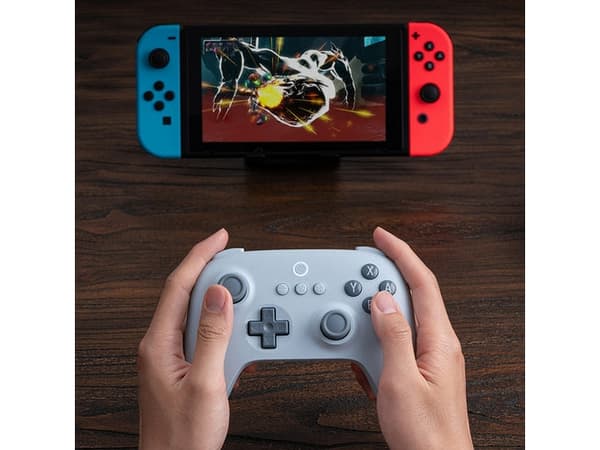 8Bitdo Ultimate C - Håndkonsoll - trådløs - Bluetooth - blå - for Nintendo Switch