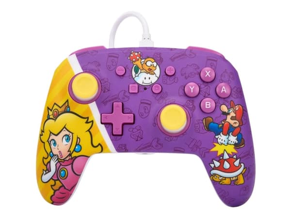 PowerA NSGP0092-01, Gamepad, Nintendo Switch, Wired, USB, Purple, Red, Yellow, 3 m