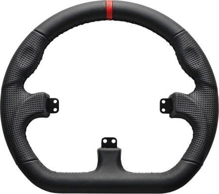 Asetek SimSports GT Rim - suljettu D, nahka - musta