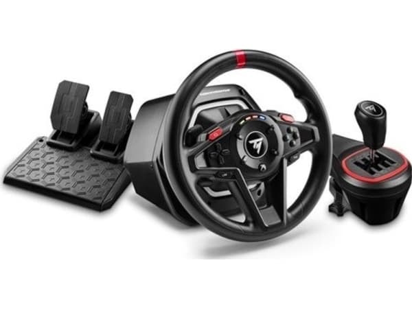 Thrustmaster T128 Shifter Pack, Steering wheel + Pedals, PC, Xbox, Handbrake button, View button, Setting button, Directional buttons, Menu button, S