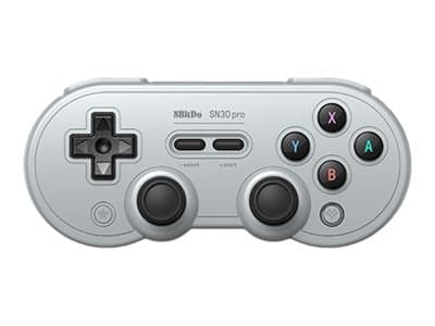 8Bitdo SN30 Pro - Spelkontroll - trådlös - Bluetooth - grå - för Nintendo Switch, PC, MAC, Android, Steam Deck, Raspberry Pi
