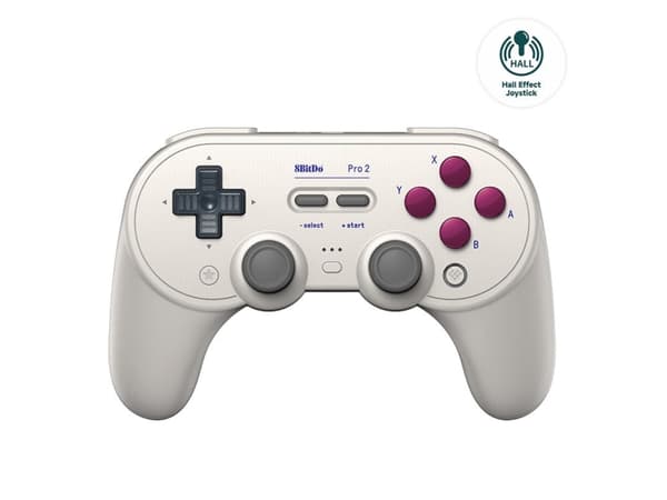 8Bitdo Pro 2 - Peliohjain - langaton - Bluetooth - G classic - PC:lle, Nintendo Switch, Android, Raspberry Pi, Steam