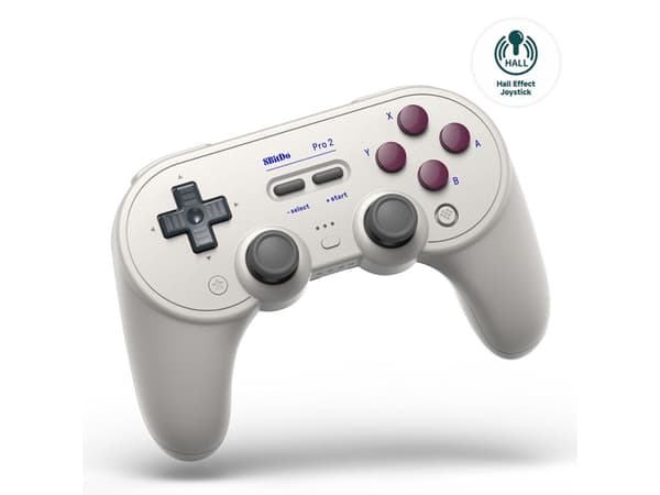 8Bitdo Pro 2 - Peliohjain - langaton - Bluetooth - G classic - PC:lle, Nintendo Switch, Android, Raspberry Pi, Steam