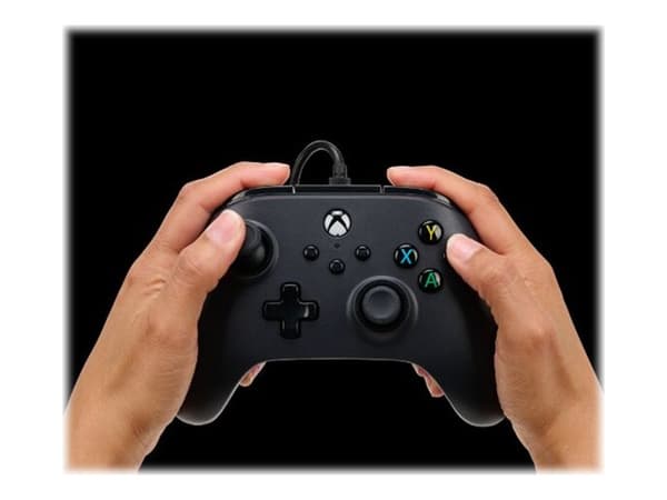 PowerA Wired Controller - Håndkonsoll - kablet - svart - for Microsoft Xbox One, Microsoft Xbox Series S, Microsoft Xbox Series X