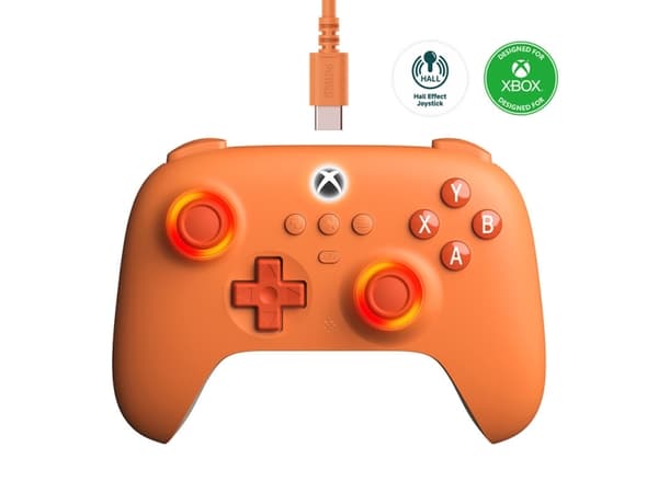 8Bitdo Ultimate C - Håndkonsoll - kablet - oransje - for Microsoft Xbox One, Microsoft Xbox Series S, Microsoft Xbox Series X, PC