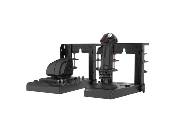 Hori HPC-045U, Joystick + motorkontrollspak, PC, Koblet med ledninger (ikke trådløs), USB, Sort, Kabel