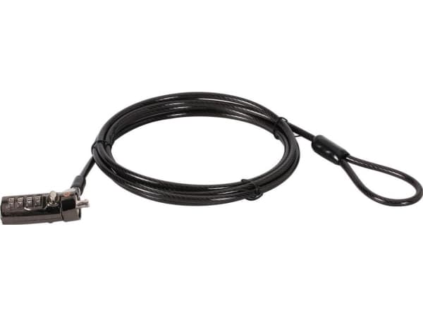 Conceptronic CUSTODIO01BN, 1,8 m, Nano, Kombinationslås, Svart