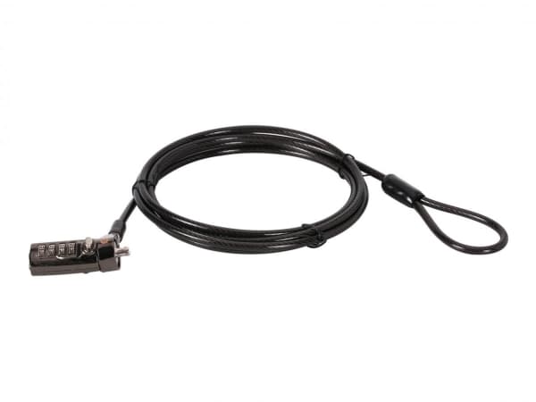Conceptronic CUSTODIO01BN, 1,8 m, Nano, Kombinationslås, Svart
