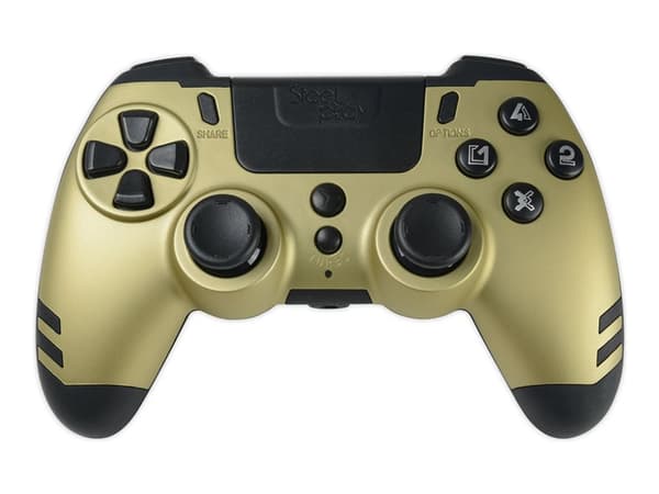 Steelplay Slim Pack - Håndkonsoll - trådløs - 2.4 GHz - gull - for Sony PlayStation 4, PC, Sony PlayStation 3