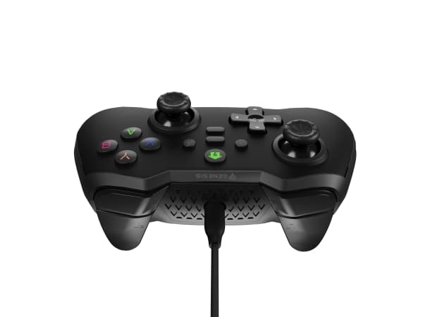 Genesis Mangan 300 - Spelkontroll - 19 knappar - kabelansluten - svart - för Asus Rog Ally, Nintendo Switch, Steam Deck, PC, Android