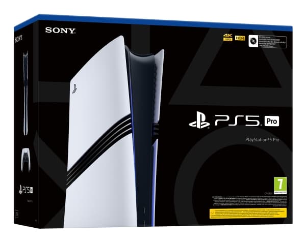 Sony PlayStation 5 Pro, PlayStation 5 Pro, Sort, Hvit, GDDR6, AMD, AMD Radeon, 120 Hz