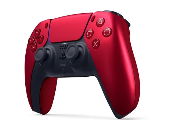 Sony Den trådlösa DualSense-handkontrollen Volcanic Red V2, Spelplatta, PlayStation 5, D-pad, Home-knapp, Alternativ-knapp, Dela-knapp, Startknapp, A
