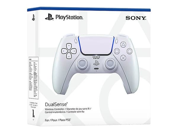 Sony DualSense - Spelkontroll - trådlös - Bluetooth - chroma pärla - för Sony PlayStation 5