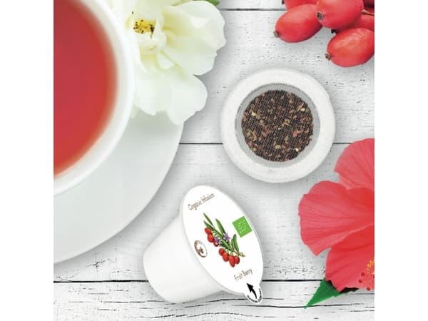 Organic tea capsules for Nespresso(r) machines Bistro Tea Fruit Berry, 10 pcs.