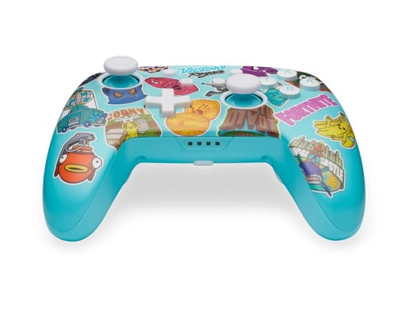 PowerA NSGP0290-01, peliohjain, Nintendo Switch, Nintendo Switch Lite, Nintendo Switch OLED, kaapeli ja langaton, Bluetooth/USB, sininen, monivärinen