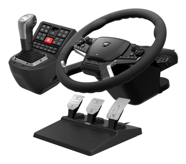 HORI Force Feedback Truck Control System - ohjauspyörän, polkimien ja vaihteenvaihtovipujen sarja - langallinen - PC:lle