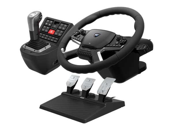 HORI Force Feedback Truck Control System - Sett for hjul, pedaler og girskiftehevarm - kablet - for PC