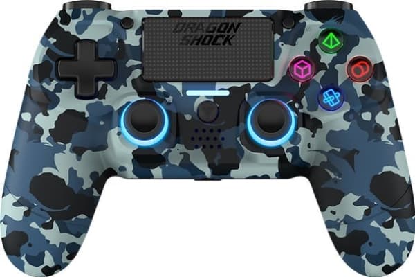 Pad Nitho Dragonshock Controller Mizar Trådlös blå camo PS4