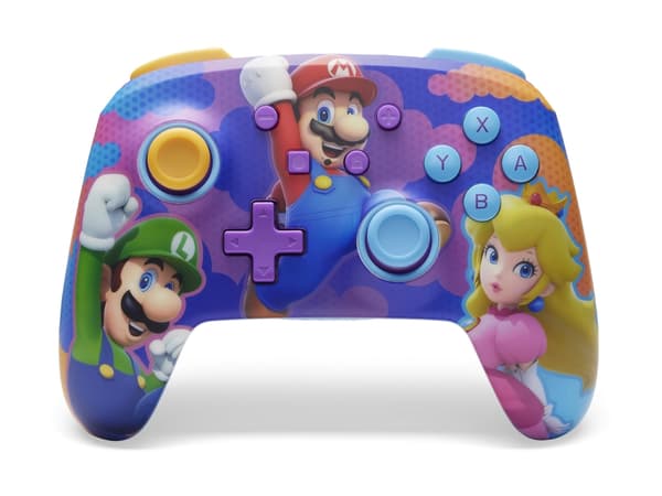 PowerA Enhanced - Spelkontroll - trådlös - Bluetooth - color splash heroes - för Nintendo Switch, Nintendo Switch OLED, Nintendo Switch Lite